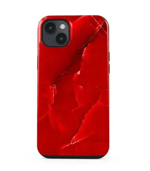 Protectie Spate Burga Dual Layer Wild Blaze pentru Apple iPhone 14 (Rosu)