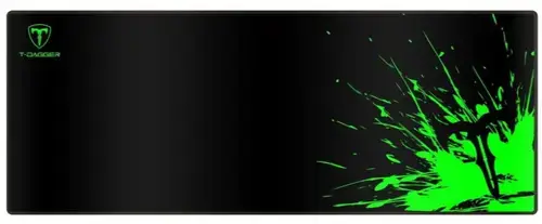 Mousepad T-DAGGER Lava, L (Negru/Verde)