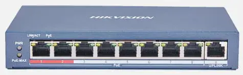 Switch Hikvision DS-3E0109P-E(C), 8 Porturi