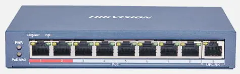 Switch Hikvision DS-3E0109P-E(C), 8 Porturi