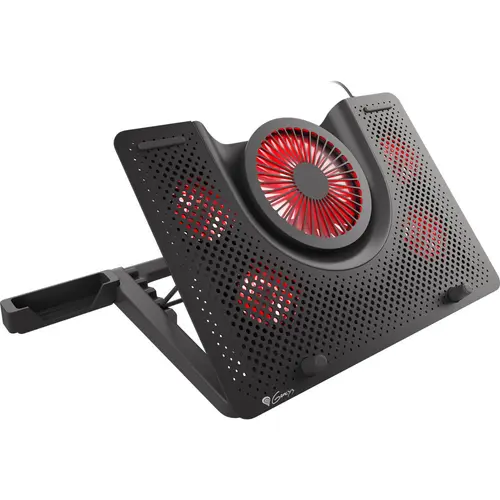 Cooler Laptop  Genesis Oxid 550, 17.3inch, iluminare LED rosu (Negru)