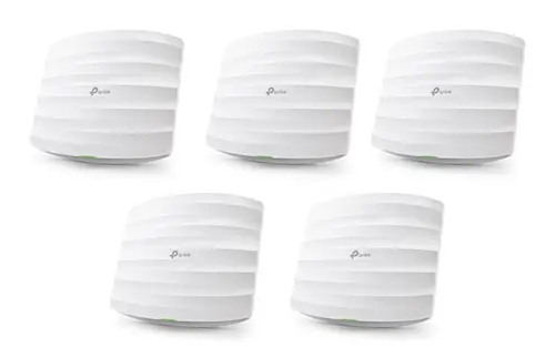 Kit Access Point Wireless TP-LINK EAP245, Gigabit, Dual Band, PoE, 1750 Mbps, Antena interna, 5 Bucati (Alb)