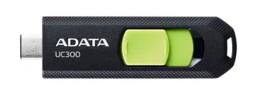 Stick USB A-DATA UC300, 32GB, USB-C (Negru/Verde)