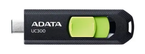 Stick USB A-DATA UC300, 32GB, USB-C (Negru/Verde)