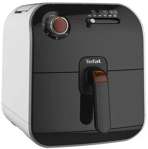 Friteuza Tefal FX100015 Fry Delight, Capacitate 0,8 kg, Temporizator, Bol detasabil (Alb/Negru)