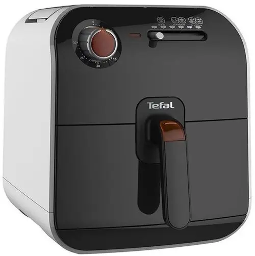 Friteuza Tefal FX100015 Fry Delight, Capacitate 0,8 kg, Temporizator, Bol detasabil (Alb/Negru)
