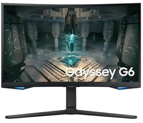 Monitor Gaming VA LED Samsung Odyssey G6 27inch LS27BG650EUXEN, QHD (2560 x 1440), HDMI, DisplayPort, AMD FreeSync, Ecran Curbat, Pivot, Boxe, 240 Hz, 1 ms (Negru)