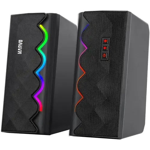 Boxe Marvo SG-269, 2.0, Jack 3.5 mm, Bluetooth, iluminare RGB (negru)