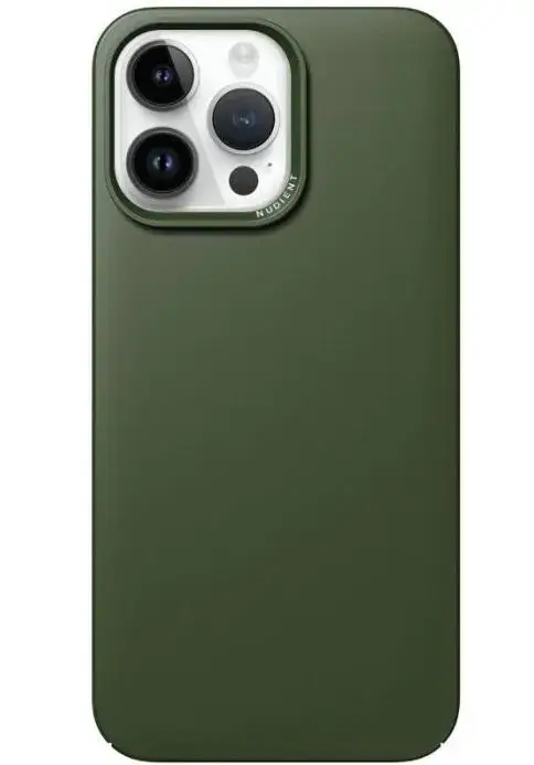 Protectie Spate Nudient Thin pentru Apple iPhone 14 Pro Max (Kaki)