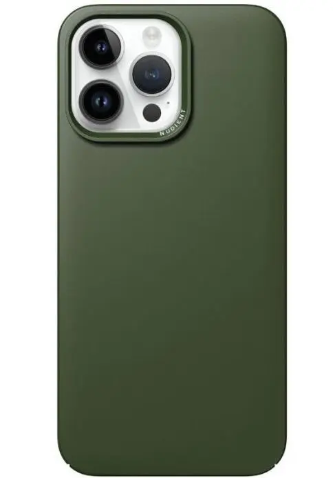 Protectie Spate Nudient Thin pentru Apple iPhone 14 Pro Max (Kaki)