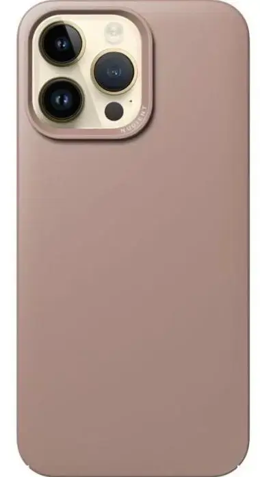 Protectie Spate Nudient Thin MagSafe  pentru Apple iPhone 14 Pro Max (Roz)