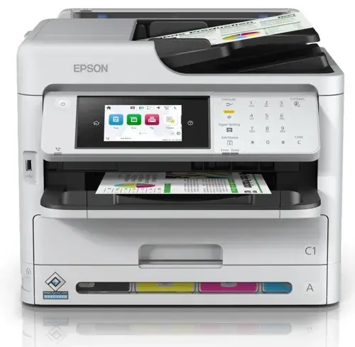 Multifunctional InkJet EPSON WF-C5890DW, A4, Duplex, ADF, Wireless, Retea (Alb)