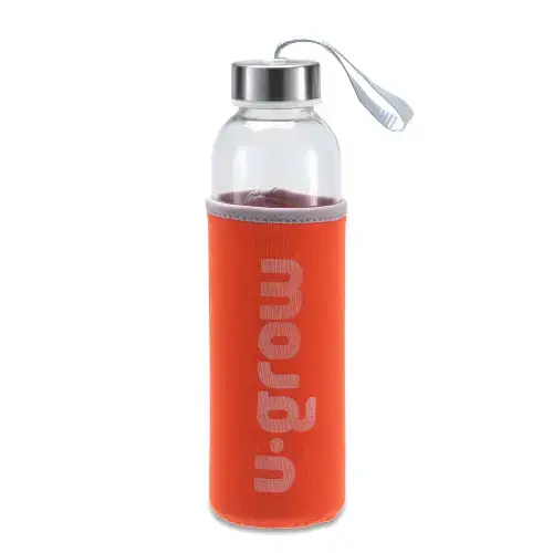 Sticla cu husa termoizolanta U-Grow, 500ml, Portocaliu
