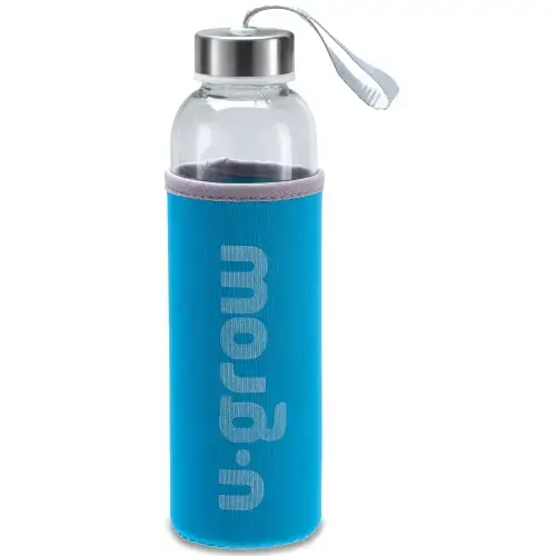 Sticla cu husa termoizolanta U-Grow, 500ml, Albastru