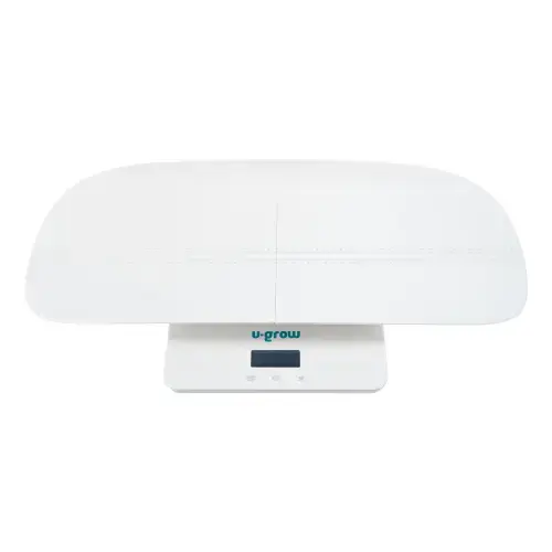 Cantar 2 in 1 pentru bebelusi si copii U-Grow, functie bluetooth, capacitate 100 kg, display LCD, alb