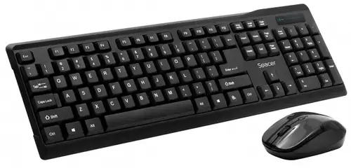 Kit Tastatura si Mouse Wireless Spacer SPDS-1100 (Negru)
