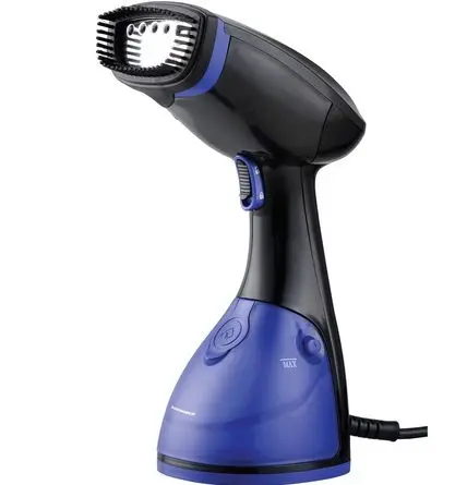 Aparat de calcat vertical cu aburi Heinner HGS-1600BK, 1630 W, 0.25 L (Negru/Albastru)