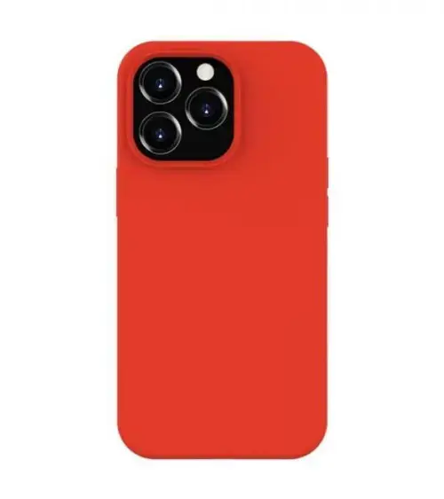 Protectie Spate Lemontti Liquid Silicon MagCharge pentru Apple iPhone 14 Pro (Rosu)