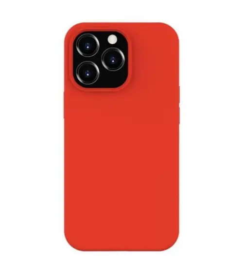 Protectie Spate Lemontti Liquid Silicon MagCharge pentru Apple iPhone 14 Pro (Rosu)