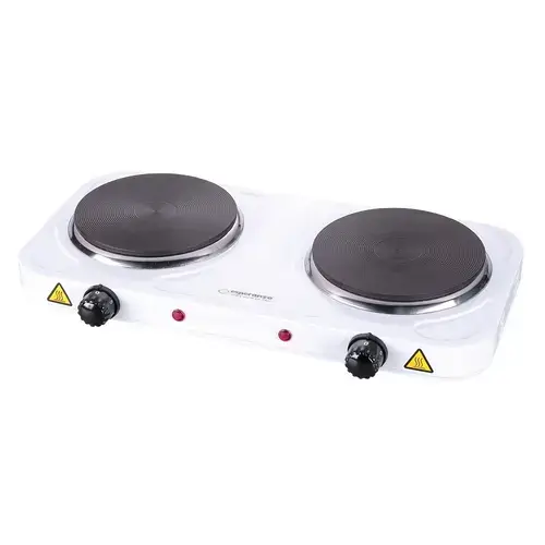 Plita electrica Esperanza EKH010W COTOPAXI,  2000W, 2 zone, Alb