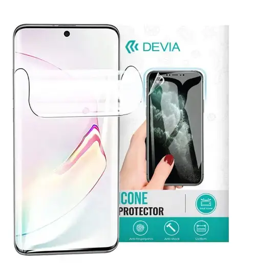 Folie Silicon Antibacterian Devia Pentru Sony Xperia 10 IV (Transparent)