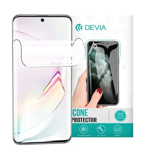 Folie Silicon Antibacterian Devia Pentru Huawei Nova 10 SE (Negru)