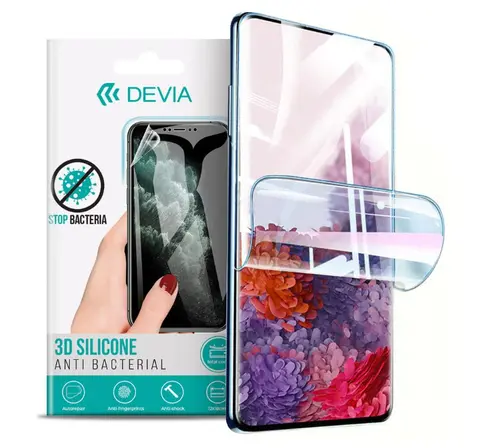 Folie Silicon Antibacterian Devia Pentru Sony Xperia 10 IV (Transparent)