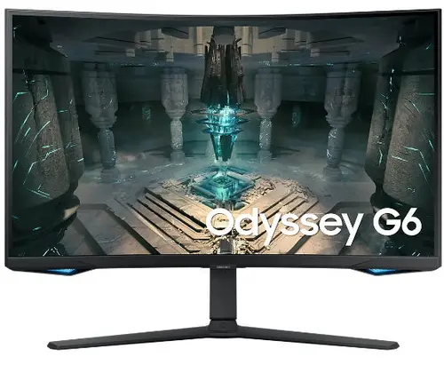 Monitor Gaming VA LED Samsung Odyssey G6 32inch LS32BG650EUXEN, QHD (2560 x 1440), HDMI, DisplayPort, AMD FreeSync, Ecran Curbat, Pivot, Boxe, 240 Hz, 1 ms (Negru)