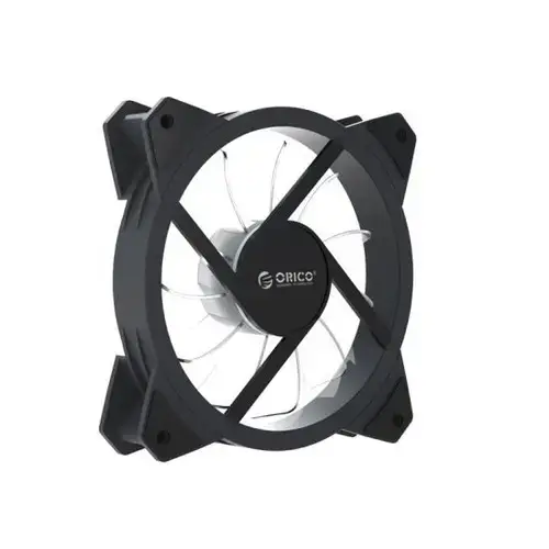 Ventilator Orico CSF-2SY-4P, 120mm, iluminare RGB (Negru)