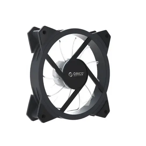 Ventilator Orico CSF-2SY-4P, 120mm, iluminare RGB (Negru)