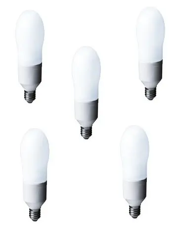 Set 5 becuri economice Panasonic EFA24E672V-5, putere lampa 24W, echivalent pentru incandescenta 98W