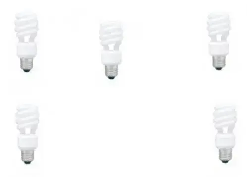 Set 5 becuri economice Panasonic EFD14E27HD3E-5, putere lampa 14W, echivalent pentru incandescenta 75W