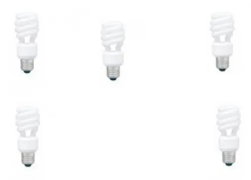 Set 5 becuri economice Panasonic EFD14E27HD3E-5, putere lampa 14W, echivalent pentru incandescenta 75W