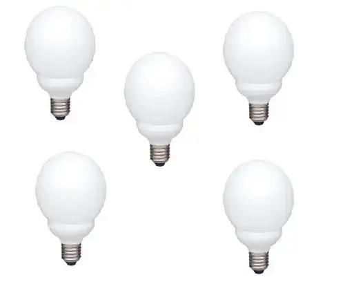 Set 5 becuri economice Panasonic EFG18E27HD-5, putere lampa 18W, echivalent pentru incandescenta 80W