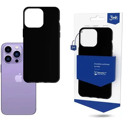 Protectie Spate 3MK Matt pentru Apple IPhone 14 Pro (Negru)