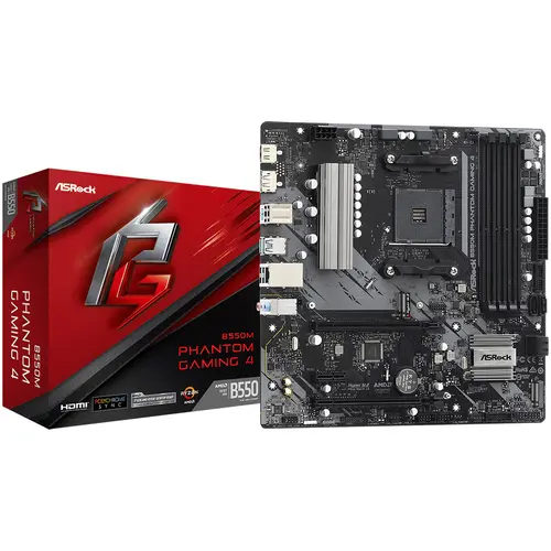 Placa de baza ASRock B550M PHANTOM GAMING 4, Socket AM4, AMD B550, DDR4, mATX