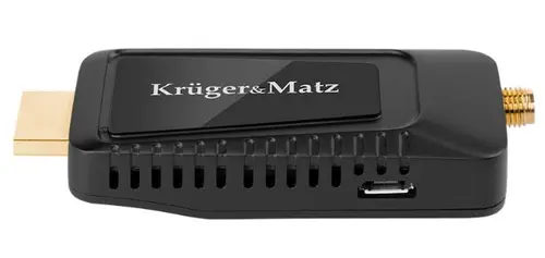 Tuner Kruger&Matz KM9999, DVB-T2, HEVC, H.265, HDMI (Negru)