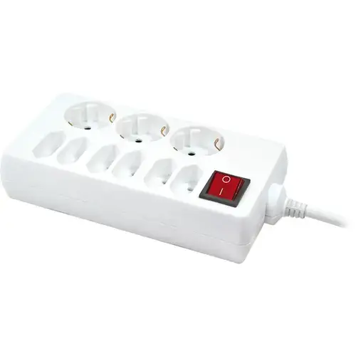 Prelungitor Logilink LPS201, 3x Schuko, 6x Europlug, 1.5m (Alb)