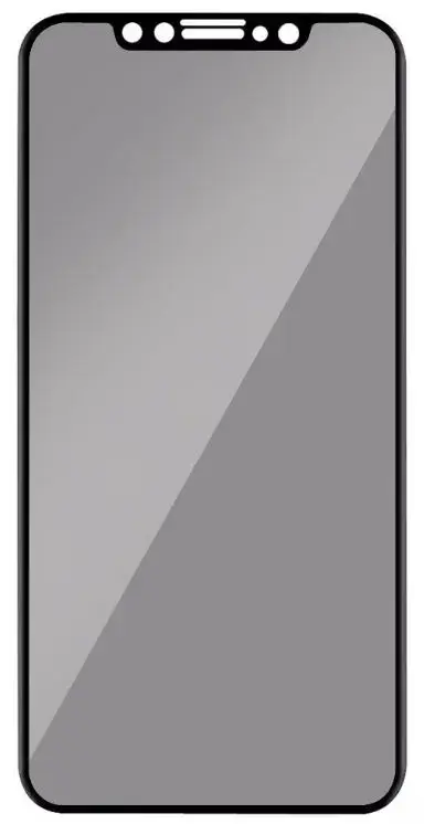 Folie Protectie Sticla Temperata Lemontti Privacy LEMFSP11BK pentru iPhone 11 / XR (Transparent/Negru)