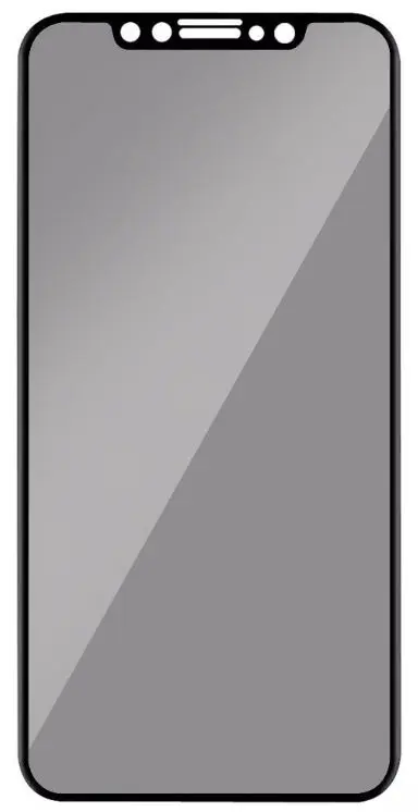 Folie Protectie Sticla Temperata Lemontti Privacy LEMFSP11BK pentru iPhone 11 / XR (Transparent/Negru)