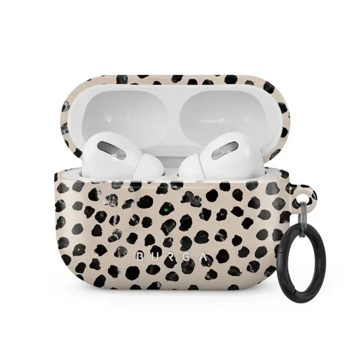 Husa Burga Hard Shell Almond Latte compatibila cu Airpods Pro, Bej
