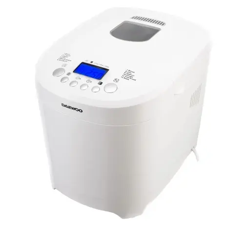 Masina de facut paine Daewoo DBM600W, 600 W, 900 g, 2 nivele de rumenire, 12 programe (Alb)