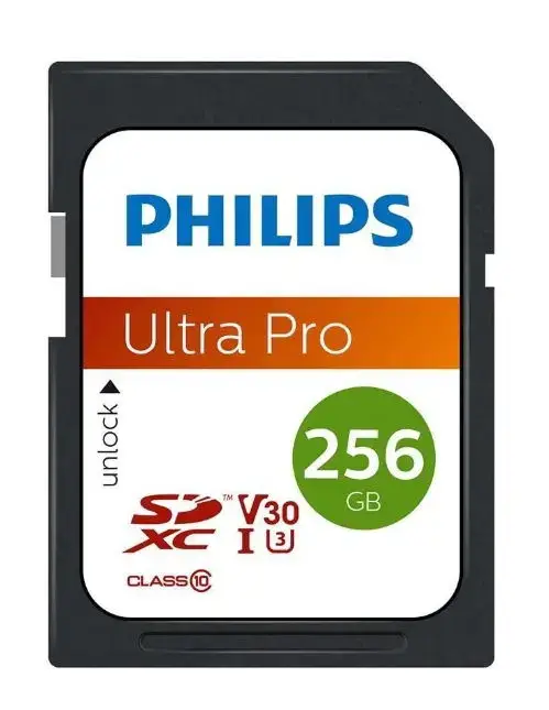 Card de memorie Philips FM25SD65B/00, SDXC, 256GB, Clasa 10, UHS-I U3, V30