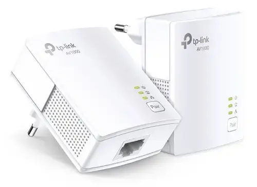 Kit Adaptoare Powerline Tp-Link TL-PA7017 KIT, AV1000 Gigabit (Alb)