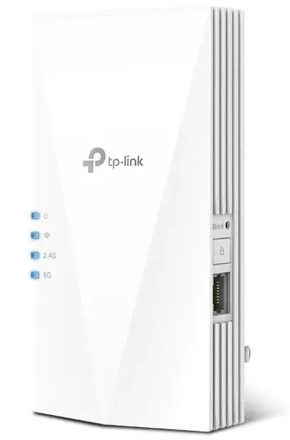 Range Extender Wireless TP-Link RE700X, AX3000, Dual-Band Gigabit, Wi-Fi 6, tehnologie OneMesh, Adaptive Path, Mod High Speed, Mod Access Point (Alb)