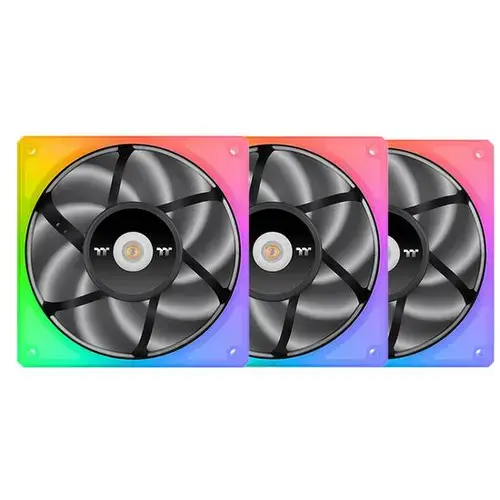 Set 3 ventilatoare Thermaltake Toughfan 14 140mm, iluminare aRGB
