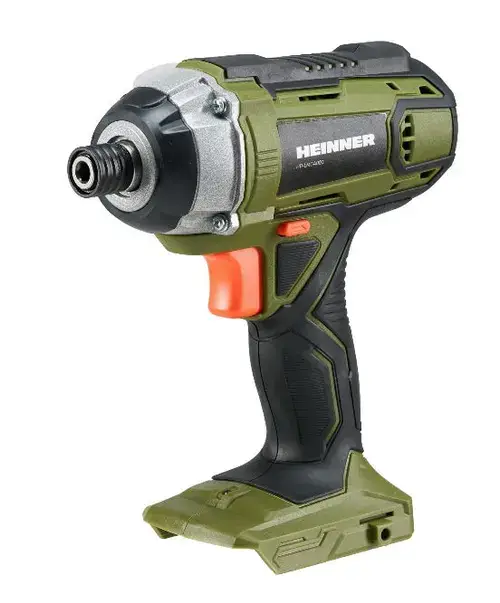 Masina de gaurit si insurubat cu impact Heinner OnePower HR-LMGA003, Acumulator, 18 V, 2200 RPM, Fara acumulator/incarcator (Negru/Verde)