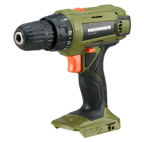 Masina de gaurit si insurubat Heinner OnePower HR-LMGA001, Acumulator, 18 V, 1100 RPM, 10 mm mandrina Fara acumulator/incarcator (Negru/Verde)