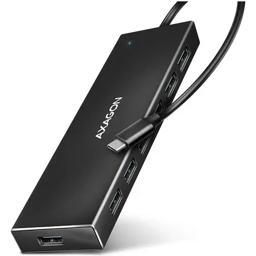 Hub USB AXAGON HUE-F7C, Cablu USB-C