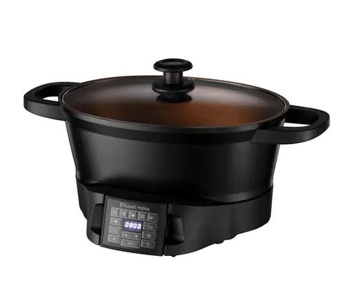 Multicooker Russell Hobbs 28270-56, 750W, 6.5 L, 8 Functii de preparare, Aluminiu (Negru)
